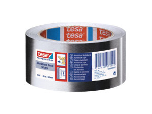 Алюминиевая лента Tesa 50565 1000мм x 50м, цвет серебристый, 90 мкм
