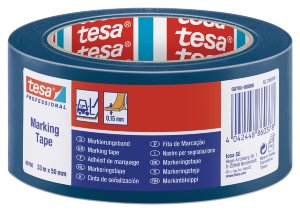 tesa® 60760 (1280мм x 33м) цвет синий, "лог-ролл"