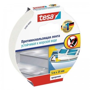 tesa® 55583 (25мм Х 5м) Противоскользящая прозрачная клейкая лента